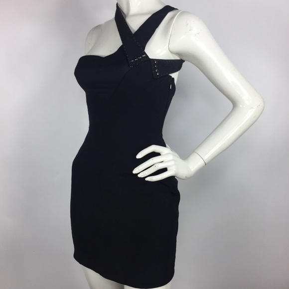 Jasmine Di Milo Silk Strappy Little Black Dress - Picture 3 of 15